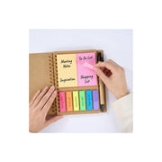 Mini Spiral Sticky Note Notebook with Pen final image 7