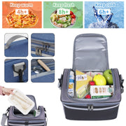 Dual Compartment Insulated Lunch Bag main image
