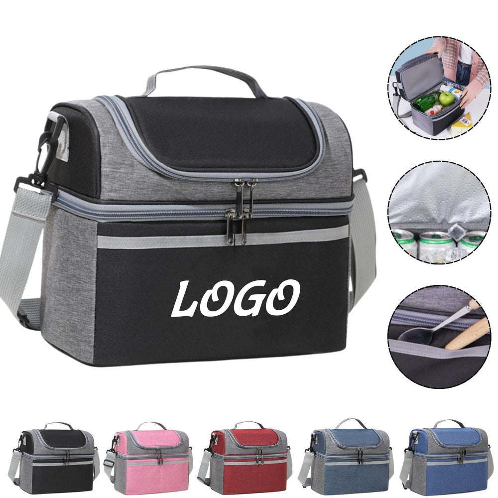 Dual Compartment Insulated Lunch Bag